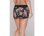 Gul Women Board Shorts Pants Bottoms Ladies - Black Flower