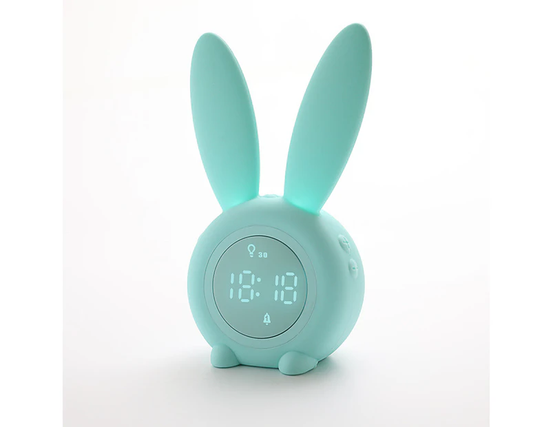 Cute Digital Alarm Clock LED Light - Green