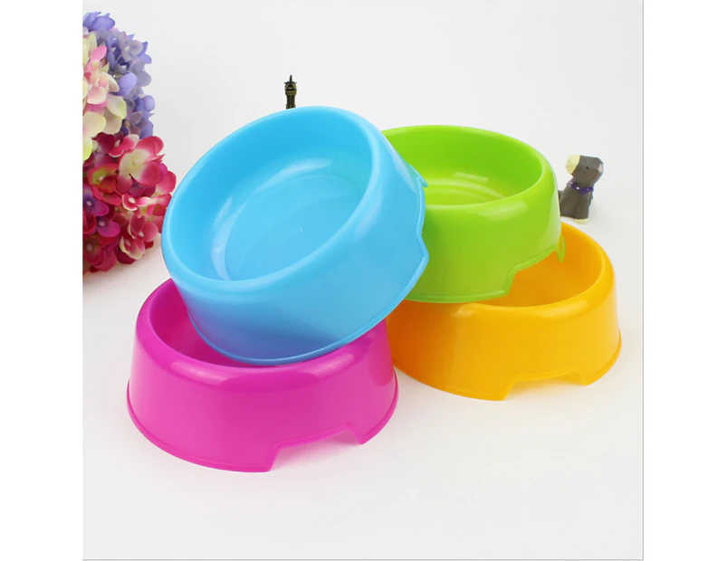 Legendog Multi-purpose Plastic Round Shape Pet Feeding Bowl for Cat Dog - Blue