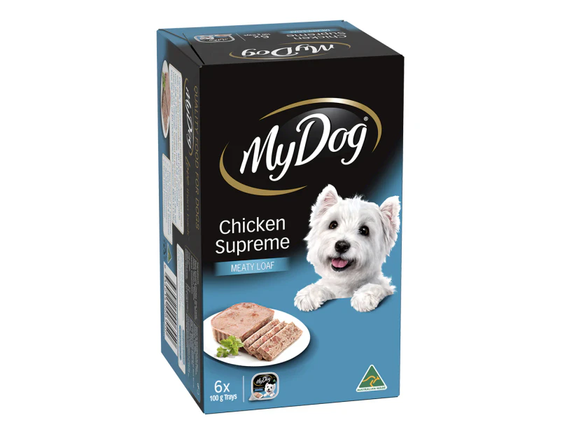 6 x My Dog Meaty Loaf Chicken Supreme Trays 100g