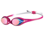 Arena Junior Training Goggles Spider Mirror White/Pink/Fuchsia