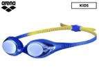 Arena Kids' Spider Mirror Training Goggles - Blue/Yellow