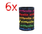 6x Australia Stubby Stubbie Holder Beer Bottle Tin Can Drink Alcohol Cooler Gift - Australia