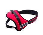 New Large Dog Adjustable Harness Support Pet Training Control Safety Hand Strap - Red