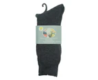 6 Pairs Thick Merino Wool Blend Work Tough Heavy Duty Socks Warm Thermal Hiking Camp - Dark Grey