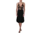Dress The Population Womens Tracy Sequined Sleeveless Cocktail Dress