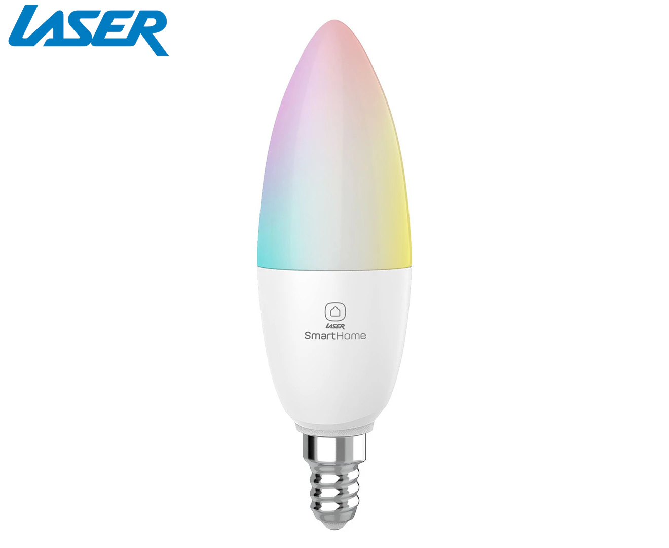 Laser 5W E14 Smart RGB LED Light Bulb Colour/Intensity Adjust WiFi App Control