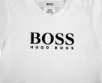 Hugo Boss Baby Cotton Jersey Tee / T-Shirt / Tshirt - Blanc