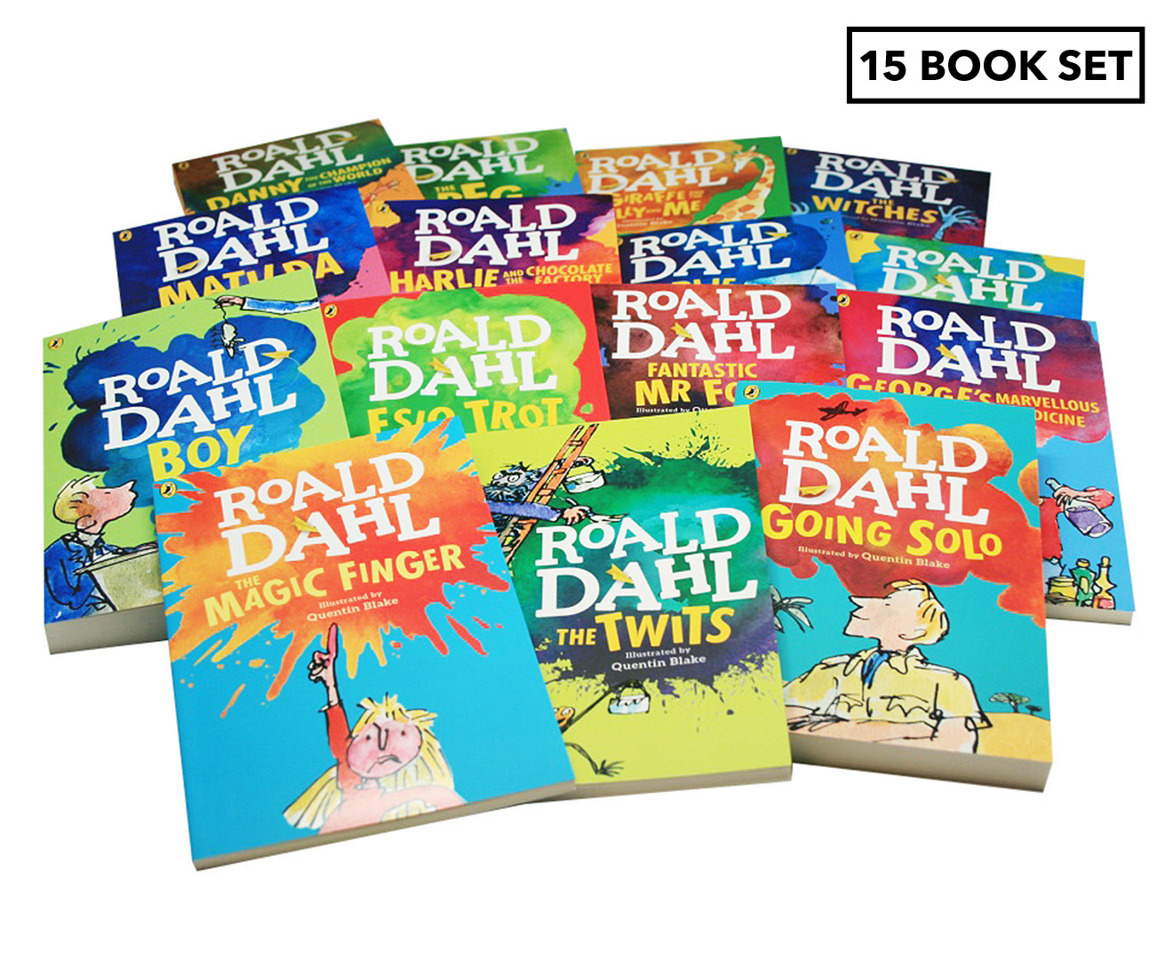 Roald Dahl Book Set Amazon - ROALD DAHL Collection Phizz Whizzing 15 ...