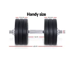 Everfit 35KG Dumbbell Set Weight Dumbbells Plates Home Gym Fitness Exercise