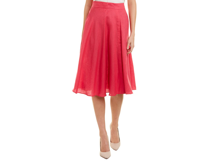 Nissa Women's  Linen A-Line Skirt