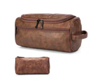 Amzbag Leather Toiletry Bag