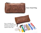 Amzbag Leather Toiletry Bag
