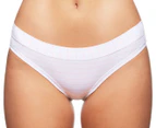 Jockey Women's Comfort Classics Bikini Brief 2-Pack - Stripe Pink/White