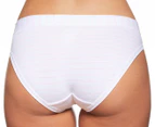 Jockey Women's Comfort Classics Bikini Brief 2-Pack - Stripe Pink/White
