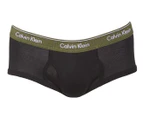 Calvin Klein Men's 100% Cotton Briefs 4-Pack - Black Grey/Black Olive/Black Tan/Black White