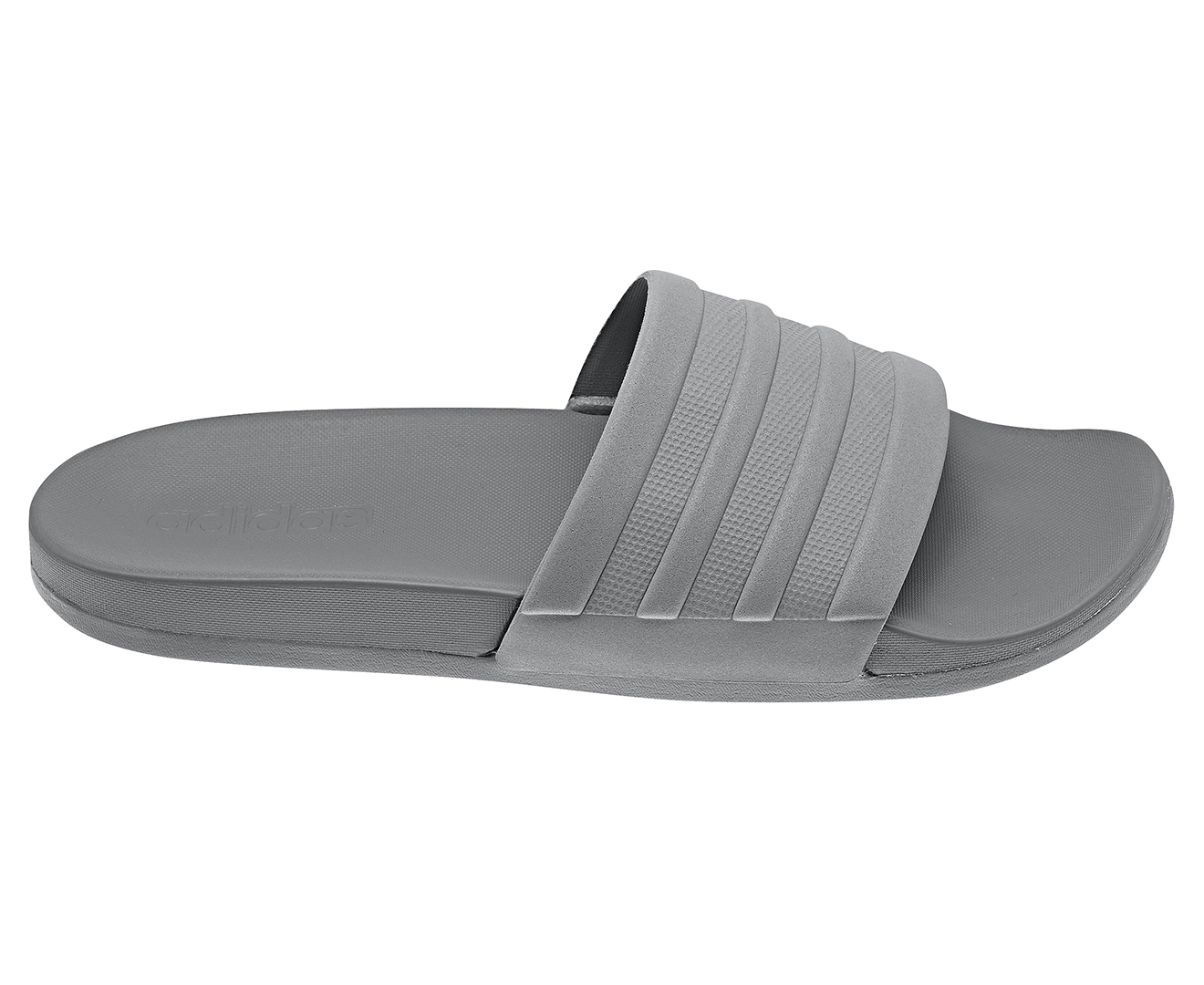 Adidas Unisex Adilette Comfort Slides - Grey Three | Catch.com.au