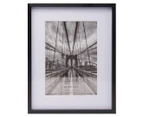 Set of 2 Cooper & Co. 8x10" Premium Metallicus Metal Photo Frames - Black