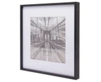 Cooper & Co. 12x12" Mat to 8x8" Black Premium Metallicus Metal Photo Frames