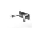 Brushed Nickel Sleek Styling Brass Basin Mixer With Outlet