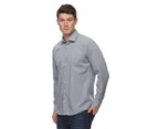 Calvin Klein Men's Slim Fit Easy-Iron Shirt - Navy Check