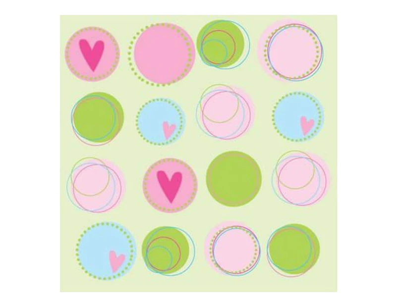 Heidi Grace - Pocket Scraps Loving You Circles 12X12 Glitter Paper (Pack Of 5)