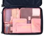 Jet Set 6-Piece Travel Organiser - Coral Pink 3