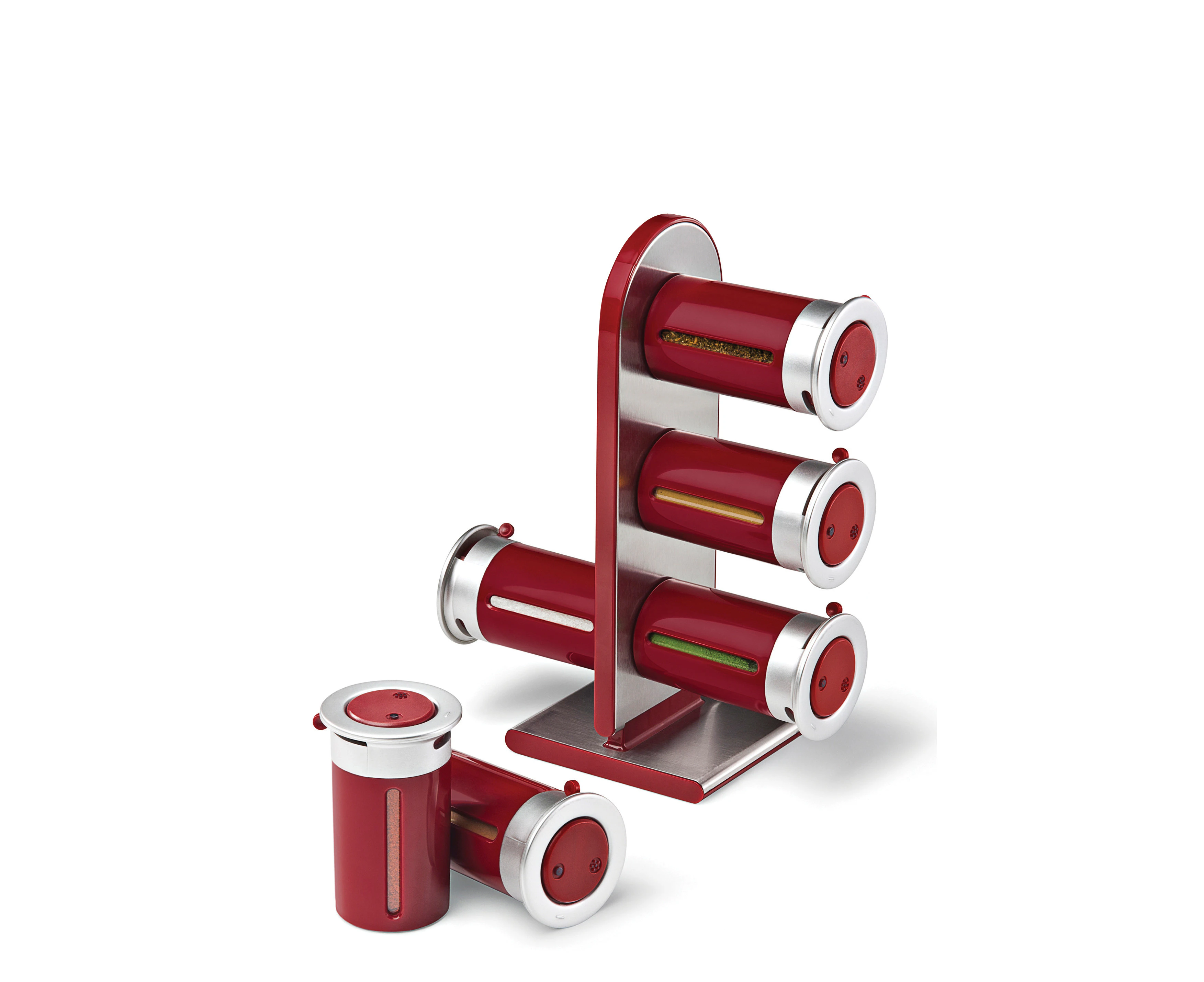 Magnetic spice stand 6 canisters