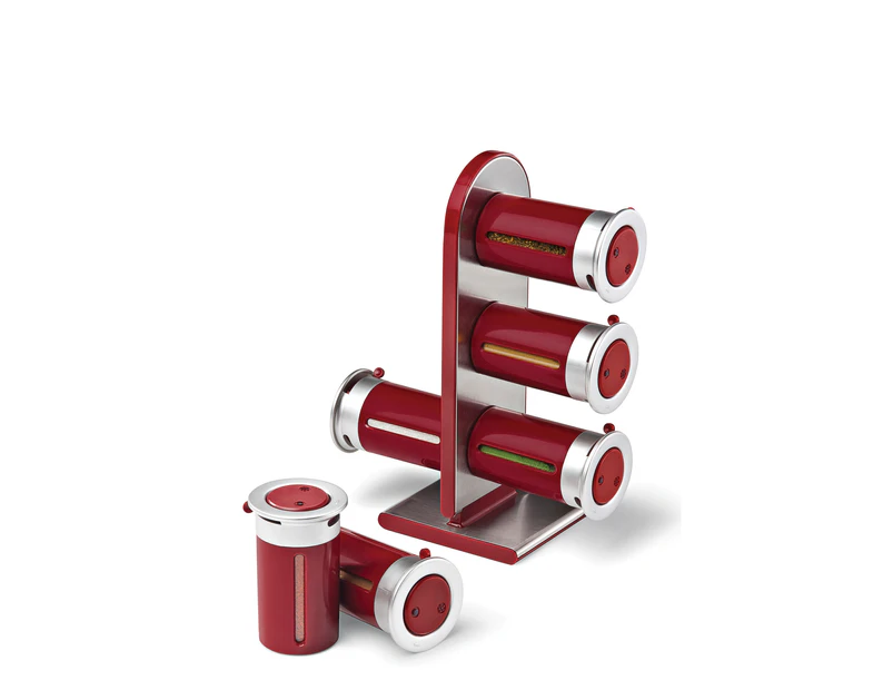 Magnetic spice stand 6 canisters