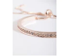 Lovisa Rose Gold Diamante Bangle Gift Box