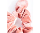 Lovisa Pink Velvet Bow Scrunchie