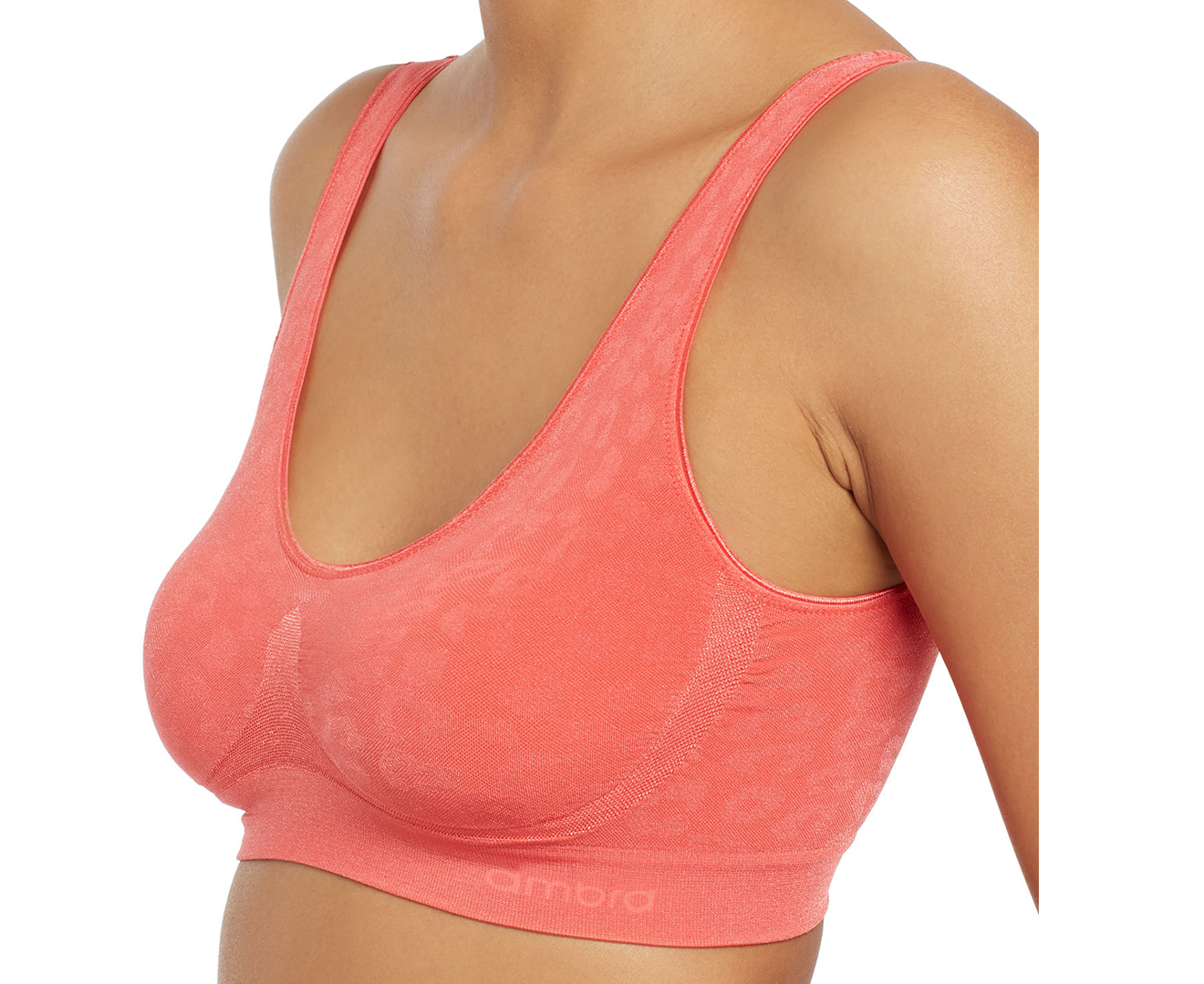 Hestia Womens Body Wirefree Non-Contour Bra Skin