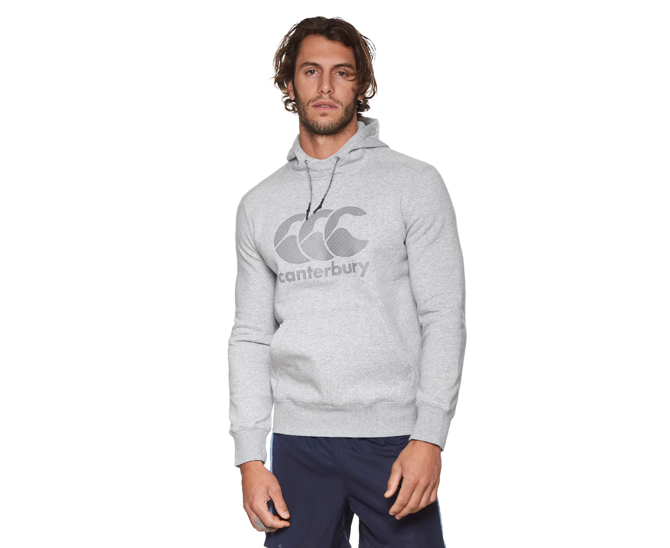 Canterbury Men's Core Logo Hoodie - Grey Marle