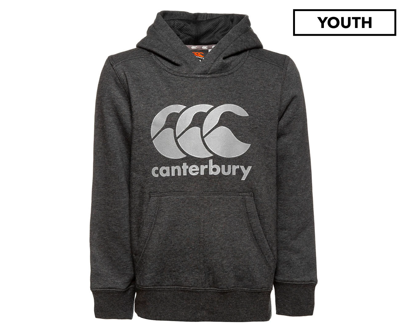 Canterbury Kids' Classics Core Logo Hoodie - Black Marle