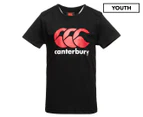 Canterbury Kids' Classics Logo Tee / T-Shirt / Tshirt - Black