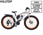 HillTop Fatboy 35V 500W 21-Speed Electric Bike - Orange