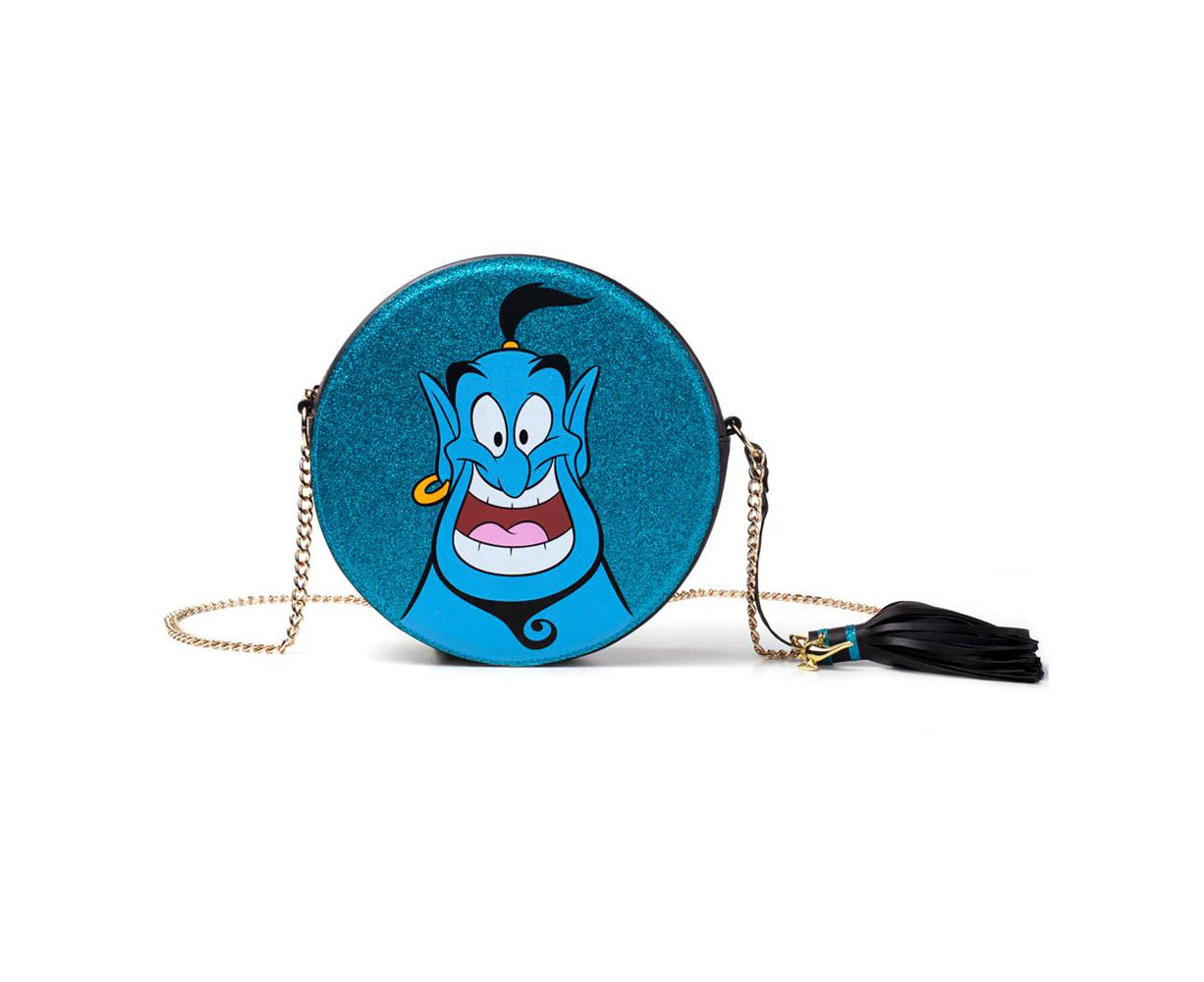 Disney - Glitter Genie Women's Shaped Shoulder Bag - Blue