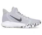 Nike Men's Precision III Basketball Shoes - Wolf Grey/Dark Grey-White