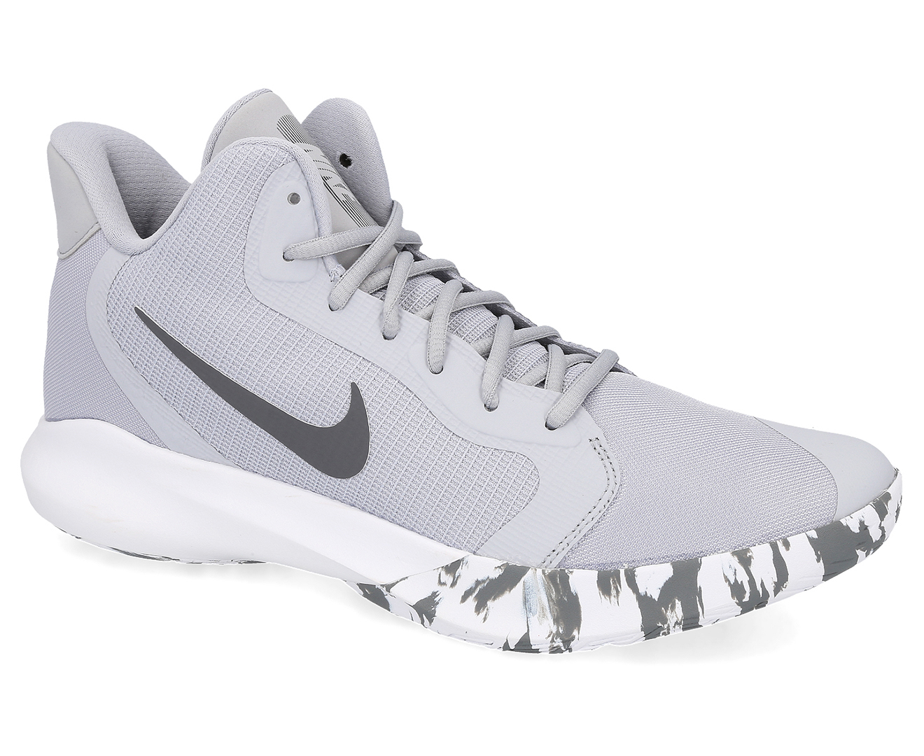 audición altura preocupación Nike Men's Precision III Basketball Shoes - Wolf Grey/Dark Grey-White |  Catch.co.nz