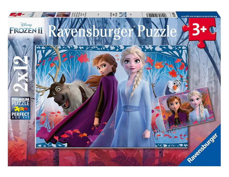 Ravensburger Puzzle 2 x 12pc - Disney Frozen 2 - Journey to the Unknown
