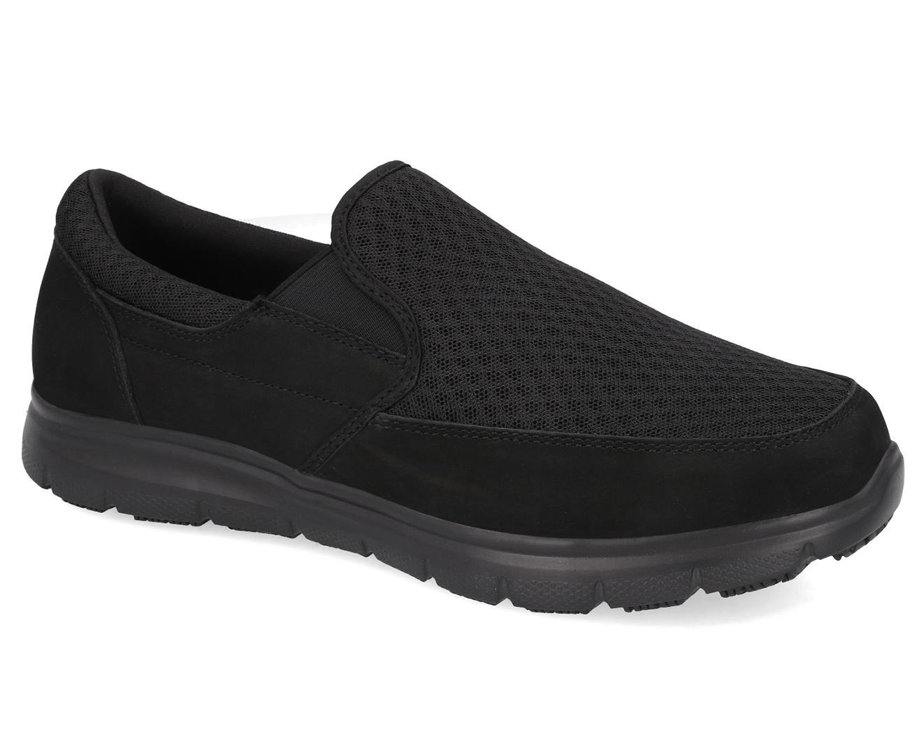 Bata Women's Slip-On Slip Resistant Delta Non Safety Shoes - Black ...