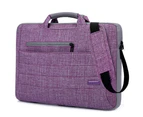 BRINCH 14 Inch Suit Fabric Portable Laptop Bag-Deep Purple