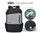 DTBG Unisex Nylon 17.3 Inch Laptop Backpack-Grey