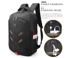DTBG Unisex 17.3 Inch Laptop Backpack With TSA Lock-Black