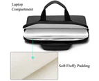BRINCH Fabric Portable Waterproof 15.6 Inch Laptop Bag-Black