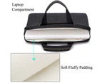 BRINCH Fabric Portable Waterproof 15.6 Inch Laptop Bag-New Black