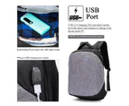 DTBG Unisex Laptop Backpack 17.3 Inch Travel Computer Backpack-Grey