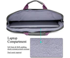 BRINCH 14 Inch Suit Fabric Portable Laptop Bag-Deep Purple