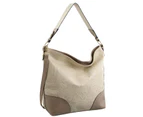 Milleni Ladies Fashion Tote Handbag (FB2584) - Taupe