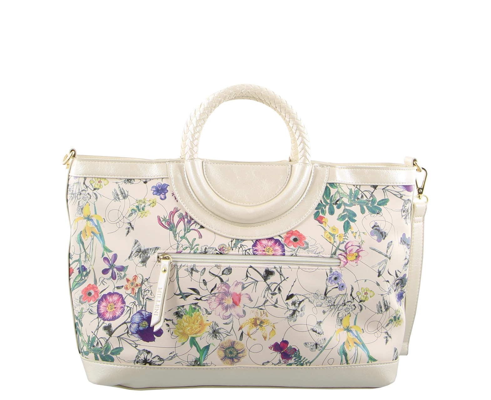 Milleni Ladies Floral Shopper Tote Bag Fashion Sling Bag Handbag ...